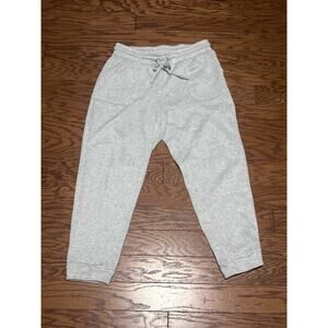 Rae Dunn Women's Gray Soft Fleece Sweatpants w/ Drawstring & Pockets, Size L